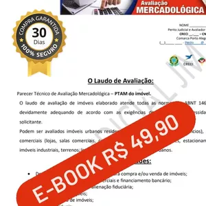 Imagem de capa para o Ebook PTAM - PARECER TÉCNICO MODELO COMPLETO FORMATO JUDICIAL.