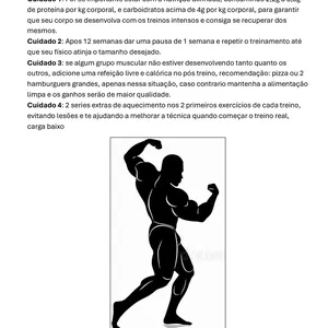 Imagem de capa para o Ebook Programa de treinamento para construir um fisico dominante de fisiculturista profissional