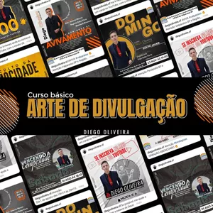 Imagem de capa para o Ebook Curso básico Arte de Divulgação (Pelo celular)