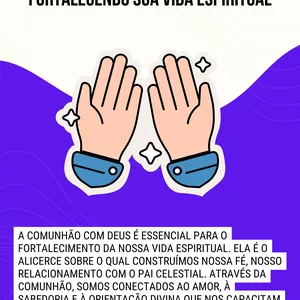 Imagem de capa para o Ebook Prioridade da Comunhão com Deus - Fortalecendo sua Vida Espiritual