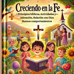 Imagen de portada para Ebook  Creciendo en la Fe: Guía Bíblica para Niños sobre Principios, Comportamiento y Relación con Dios