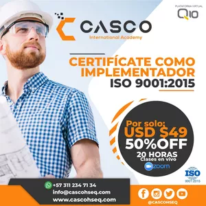 Imagen de portada para Curso online Implementador Sistema de Gestión de la Calidad ISO 9001:2015