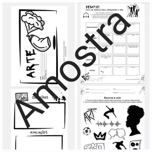 Imagem de capa para o Ebook Capa para caderno de arte com atividade de abertura