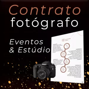 Imagem de Contrato Completo para Fotógrafos (Estúdio + Eventos) criado por Gabriella Cabral Ibrahim na hotmart