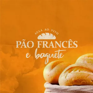 Imagem de capa para o Curso online Aula ao Vivo: Pão Francês e Baguete - Sem Glúten