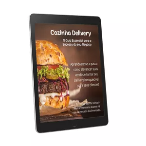 Imagem de capa para o Ebook Cozinha Delivery - O Guia Essencial para o Sucesso do Seu Negócio