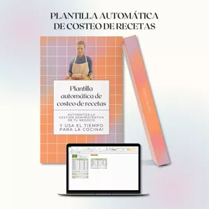 Imagen de portada para Curso online Plantilla Automática de Costeo de Recetas