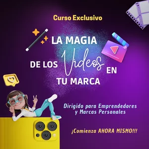 Imagen de portada para Curso online Curso "La Magia de los Videos en tu Marca"