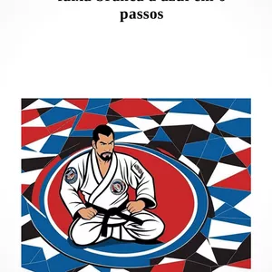 Imagem de capa para o Ebook Jiu-jitsu para iniciantes - Da faixa branca a azul em 6 passos