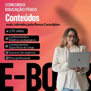 Imagem de capa para o Ebook E-BOOK - CONTEÚDOS E QUESTÕES DA BANCA CONSULPLAN - EDUCAÇÃO FÍSICA