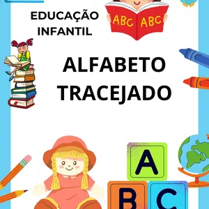 Imagem de capa para o Ebook Alfabeto tracejado completo com figuras