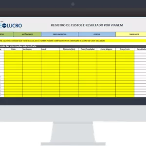 Planilha Planilha Cálculo de Fretes - Lotação - Terceiros