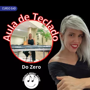 Imagem de capa para o Curso online AULA DE TECLADO DO ZERO
