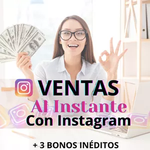 Imagen de portada para Curso online VENTAS AL INSTANTE CON INSTAGRAM 
