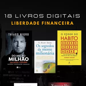 Imagem principal do produto 18 Livros e E-books digitais - Liberdade financeira