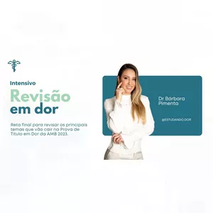 Imagem de capa para o Curso online 🚨 Intensivo Revisão em Dor🚨