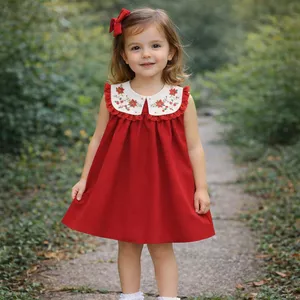 Imagem de capa para o Ebook MOLDE EM PDF VESTIDO COM GOLA INFANTIL - GRADE RN A 8 ANOS