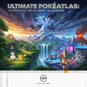 Cover image for Ebook Ultimate PokéAtlas – Pokémon Locations (Gen I to Gen IX)