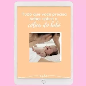 Imagem de capa para o Ebook Tudo que você precisa saber sobre a cólica do bebê