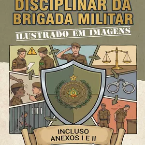 Imagem de capa para o Ebook Regulamento Disciplinar da Brigada Militar (RDBM) - 100% Ilustrado em imagens