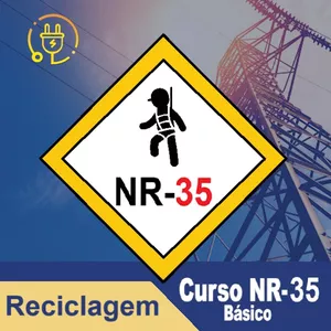 Imagem de capa para o Curso online Reciclagem do Curso de NR35 Básico