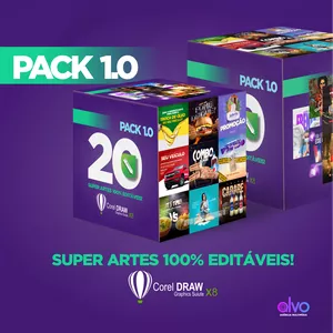 Imagem de capa para o Curso online Pack de Artes Corel Draw