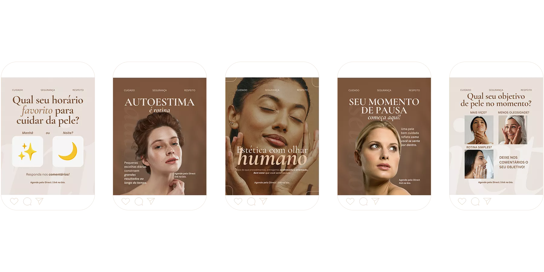 Pack de Design Profissional para Clínicas de Estética | Posts + E-book