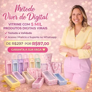 Imagem de capa para o Curso online MÉTODO VIVER DO DIGITAL VITRINE 5 MIL  PRODUTOS DIGITAIS