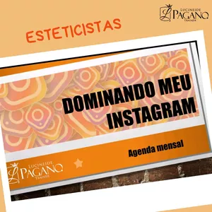 Imagem de capa para o Ebook AGENDA MENSAL PARA ESTETICISTAS DOMINANDO MEU INSTAGRAM