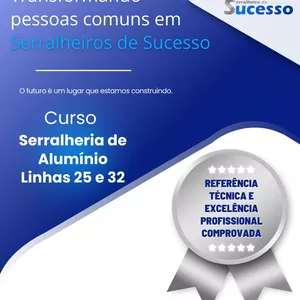 Imagem do curso Curso de Serralheria de Alumínio  On Line