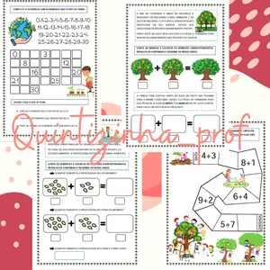 Imagem de capa para o Ebook Atividades matemática habilidade EF01MA05 e EF01MA06