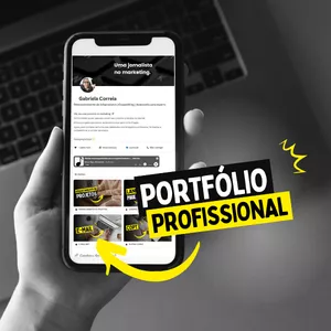 Imagem de capa para o Curso online Portfólio Profissional Notion - por Gabriela Correia