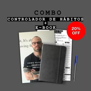 Imagem de capa para o Ebook COMBO = Controlador de hábitos + e-book