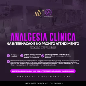 Imagem de capa para o Curso online I Curso de Dor no Doente Internado e no Pronto Atendimento 