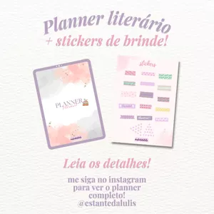 Imagem de capa para o Ebook Planner literário digital / bookplanner