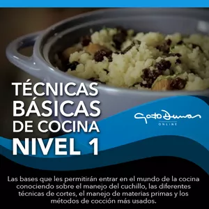 Imagen de portada para Curso online Técnicas Básicas de Cocina I