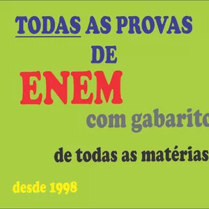 Imagem de capa para o Ebook PROVAS DE ENEM COM GABARITO (TODAS DESDE 1998)