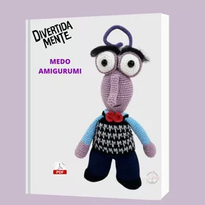 Imagem de capa para o Ebook RECEITA PDF MEDO DIVERTIDAMENTE AMIGURUMI 