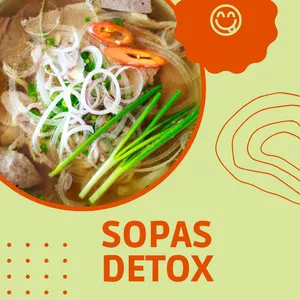 Imagem de capa para o Ebook Sopas Detox - Receitas praticas.