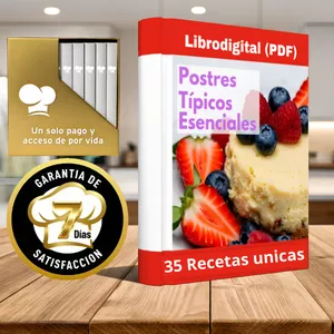 Imagen de portada para Ebook 🍰 Postres Típicos Esenciales – 35 Recetas Únicas para Disfrutar en Casa