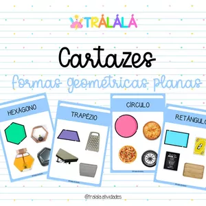 Imagem de capa para o Curso online Cartazes formas geométricas planas