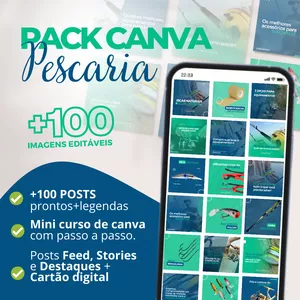 Imagem do curso Pack Canva PESCARIA