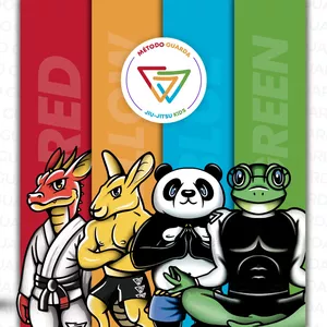 Imagem de capa para o Curso online  Programa de Aulas Completo - Método Guarda Jiu-Jitsu Infantil: Imprimir, Assitir e Aplicar. (Plano PRO)
