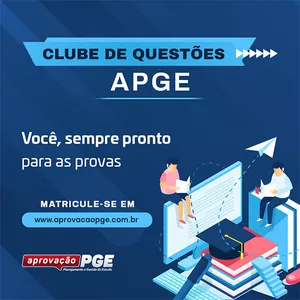 Imagem de capa para o Curso online CLUBE DE QUESTÕES APROVAÇÃOPGE.