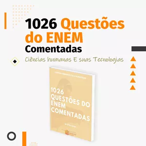 Imagem de 1026 Questões do ENEM Comentadas criado por Estude Com Prazer na hotmart