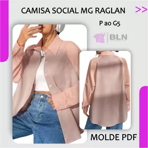 Imagem de capa para o Ebook CAMISA SOCIAL MG RAGLAN 