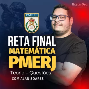 Imagem de capa para o Curso online Curso PMERJ Soldado (Teoria + exercícios) - Simples e Objetivo - (Matemática) - Prof. Alan Soares