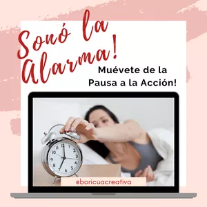 Imagen de portada para Curso online Sonó la Alarma! Muévete de la Pausa a la Acción!