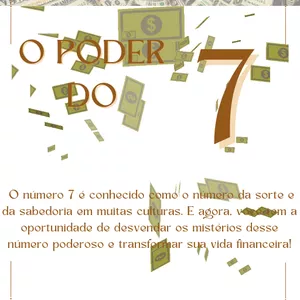 Imagem de capa para o Ebook O PODER DO 7 !