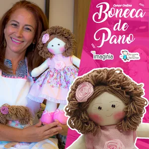 Imagem de capa para o Curso online Boneca de Pano Tradicional